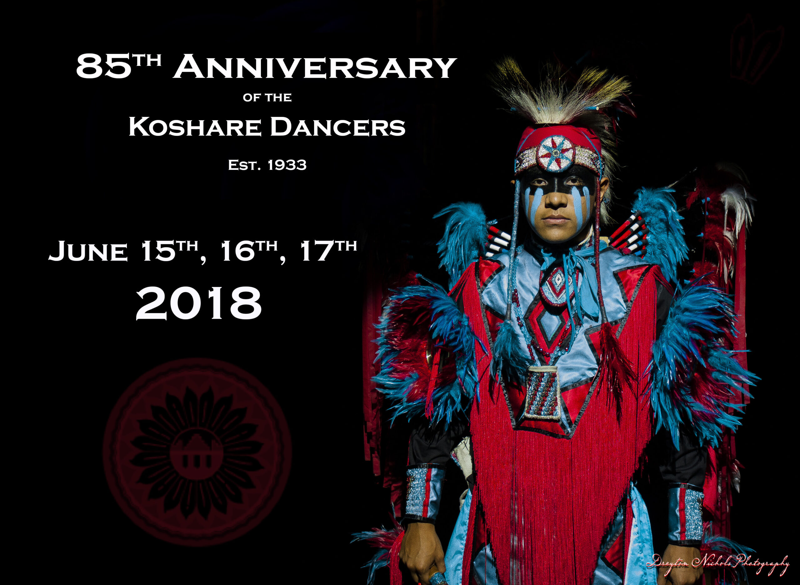 Commemorative portrait of a traditional dancer