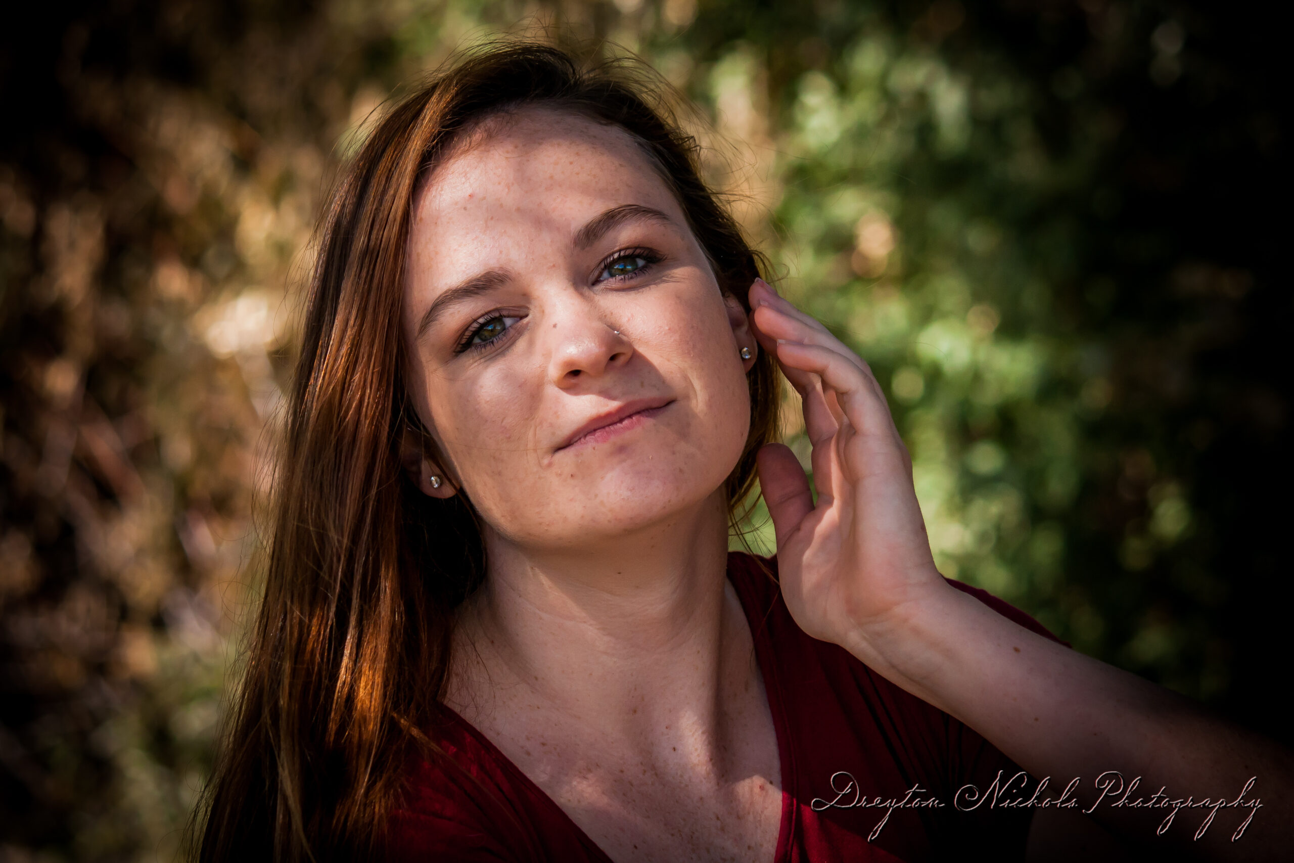 Individual portrait outdoors in natural light